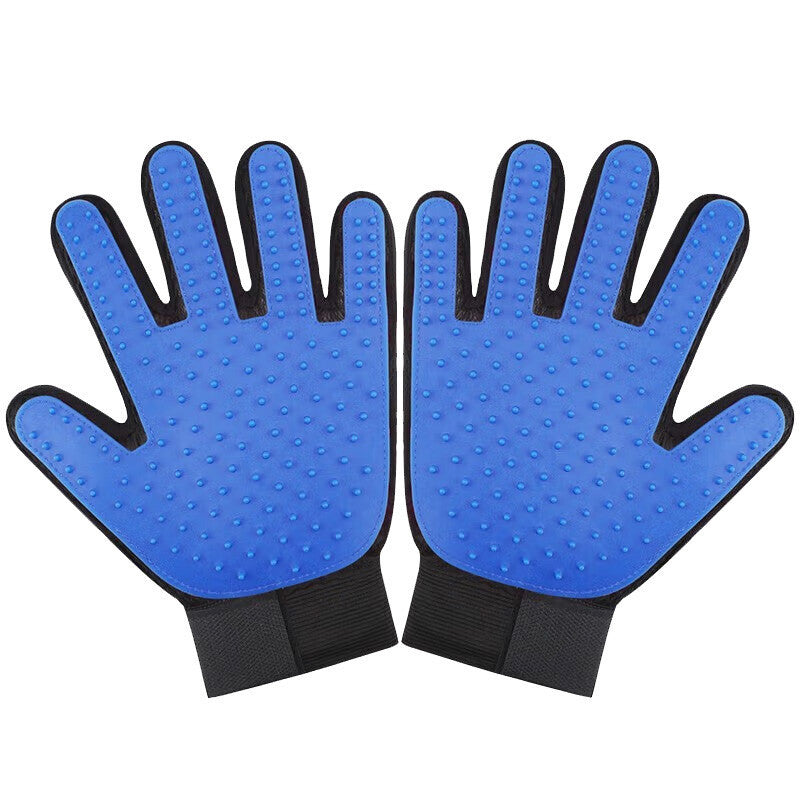 FurMitt Pet Grooming Glove - Silicone Deshedding & Massage Brush for Cats & Dogs